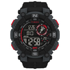 Timex Sportuhr aus schwarzem Kautschuk