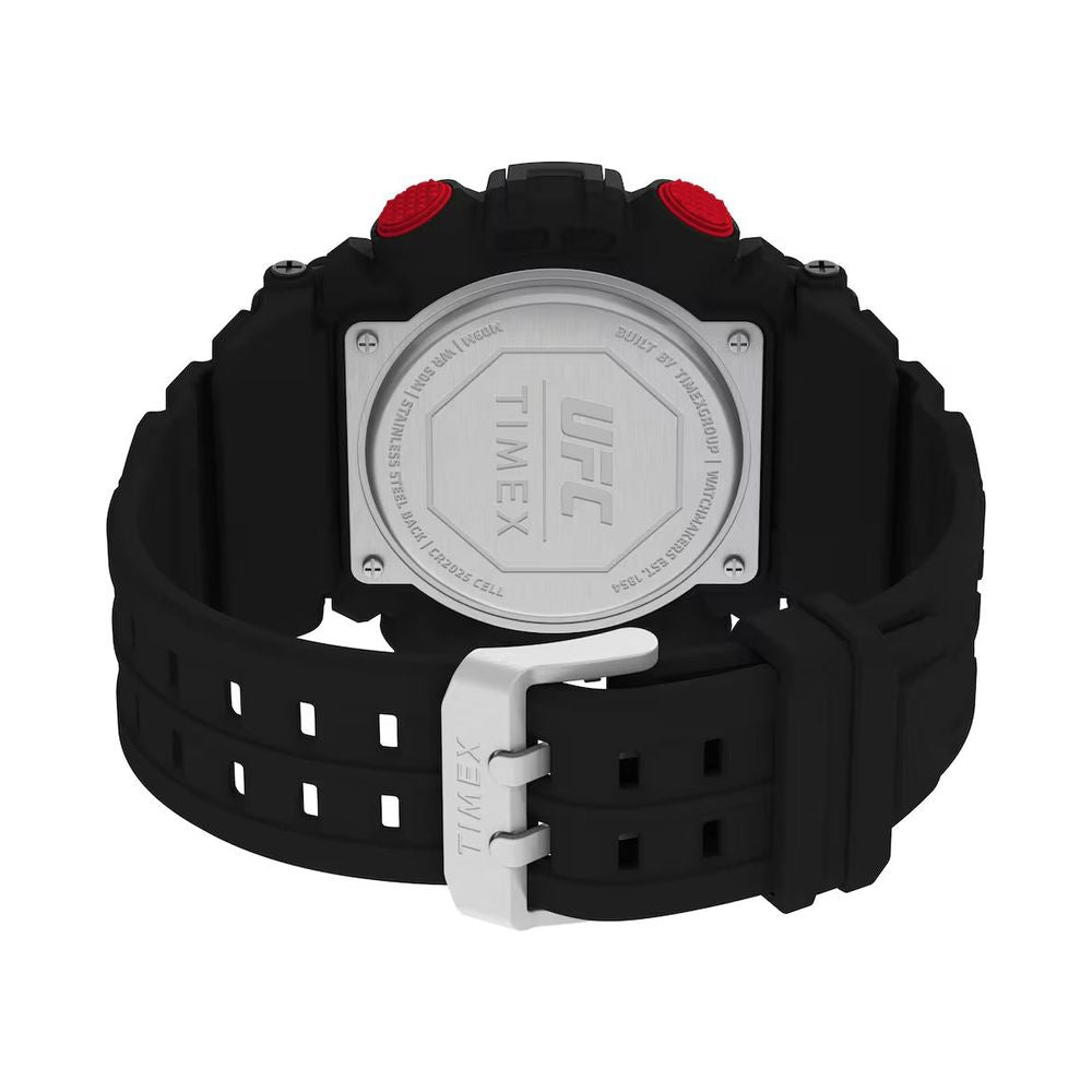 Timex Sportuhr aus schwarzem Kautschuk