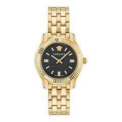 Versace Goldene Edelstahl-Armbanduhr