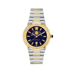 Versace Grau Edelstahl Armbanduhr