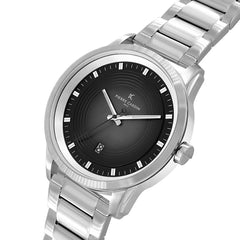 Pierre Cardin Graue Edelstahl-Armbanduhr