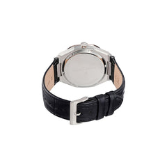 Pierre Cardin Schwarze Lederarmbanduhr