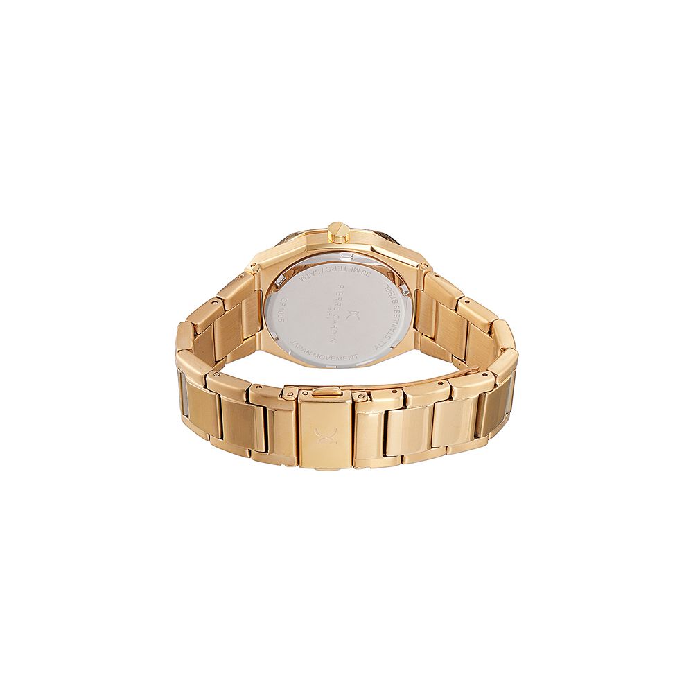 Pierre Cardin goldene Edelstahluhr