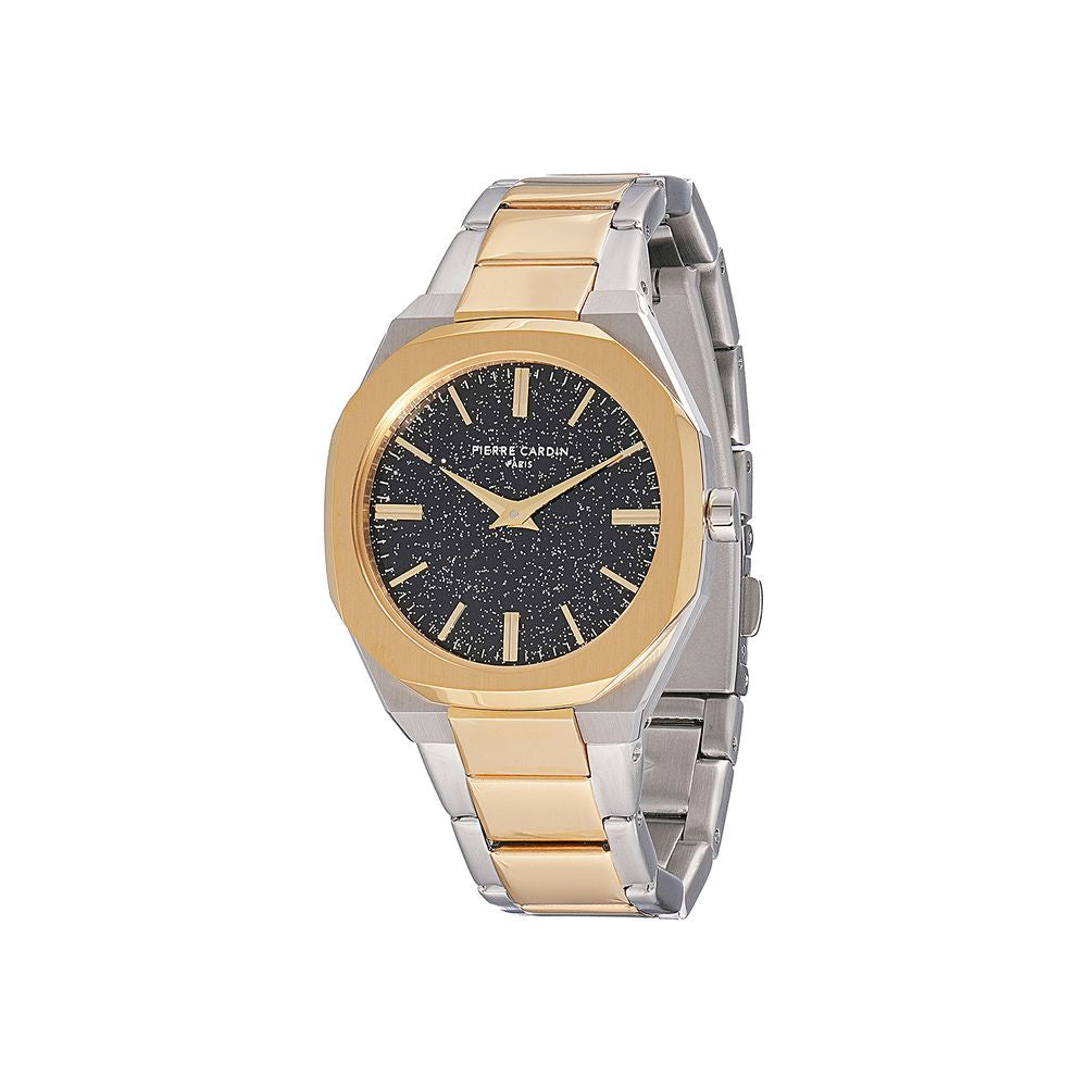 Pierre Cardin Goldene Edelstahl-Armbanduhr