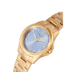 Pierre Cardin Goldene Edelstahl-Armbanduhr