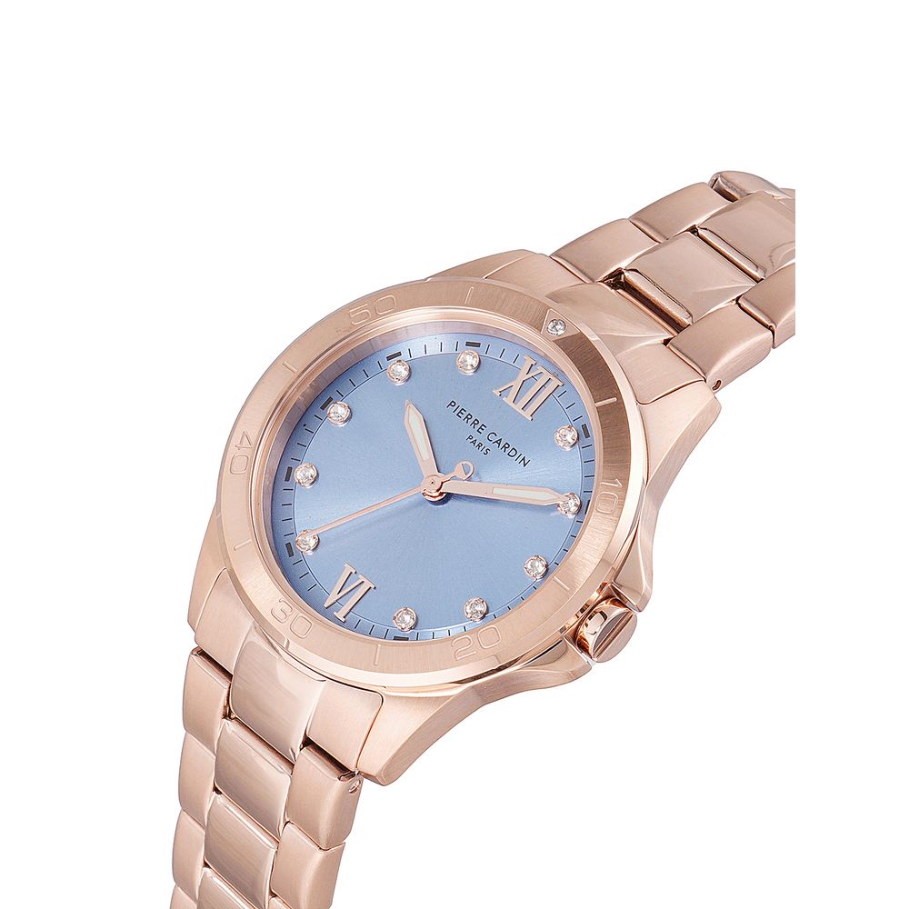 Pierre Cardin Bunte Edelstahl-Armbanduhr
