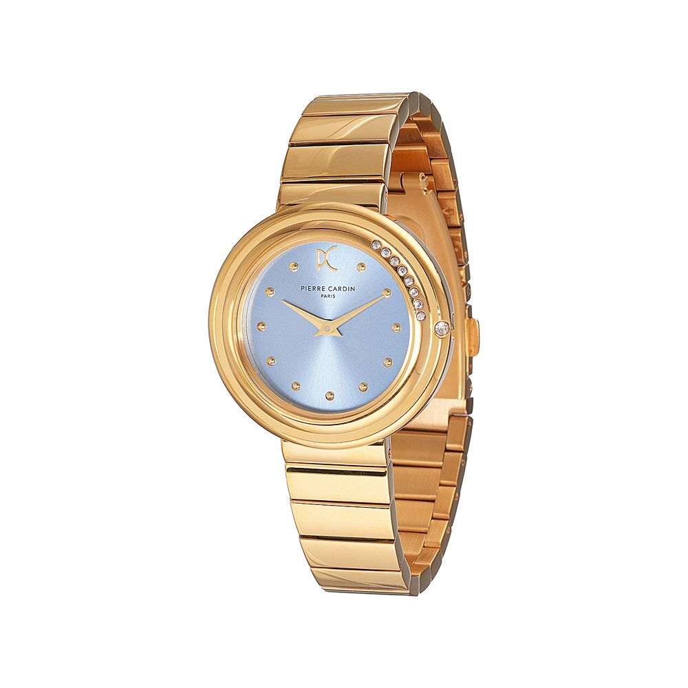 Pierre Cardin goldene Edelstahluhr