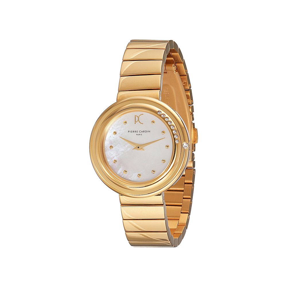 Pierre Cardin goldene Edelstahluhr