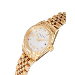 Pierre Cardin Gouden Roestvrijstalen Armband Horloge