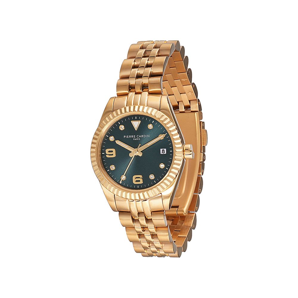 Pierre Cardin goldene Edelstahluhr
