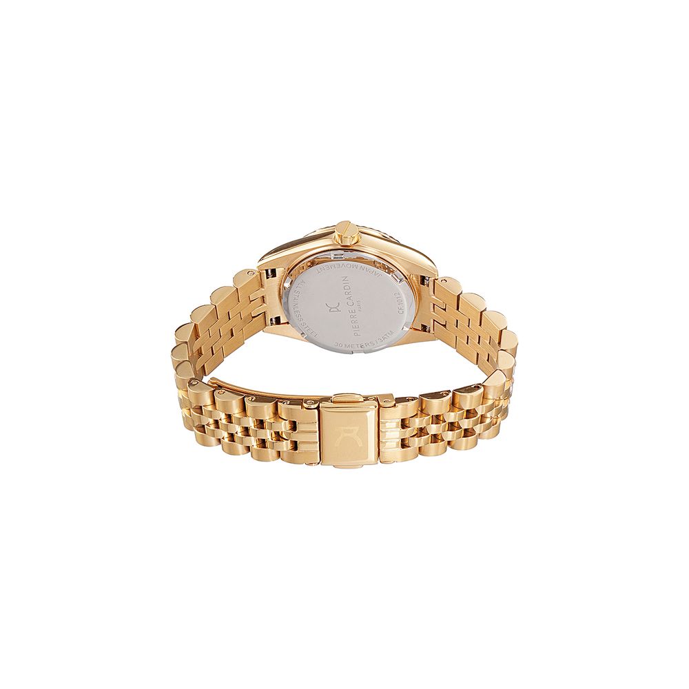 Pierre Cardin goldene Edelstahluhr