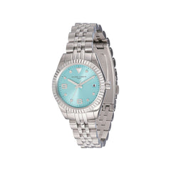 Pierre Cardin graue Edelstahl-Armbanduhr
