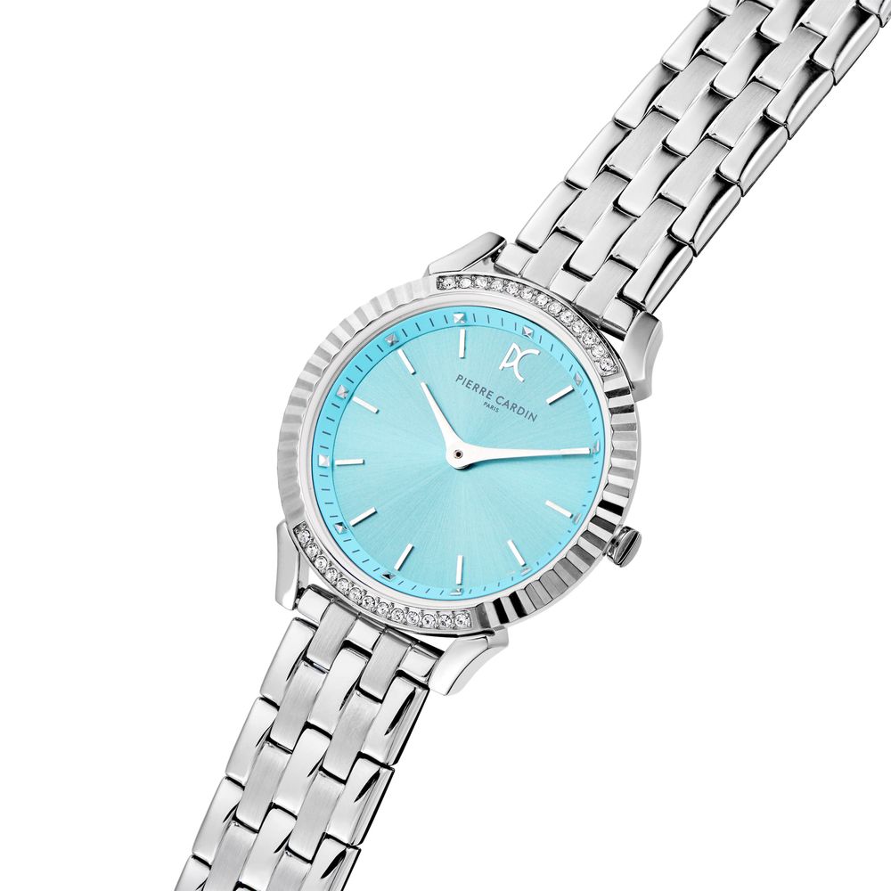 Pierre Cardin Grau Edelstahl Armbanduhr