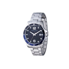 Pierre Cardin graue Edelstahl-Armbanduhr