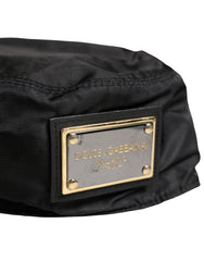 Dolce & Gabbana Herren Schwarzer Fischer-Bucket-Hut aus Kunststoff