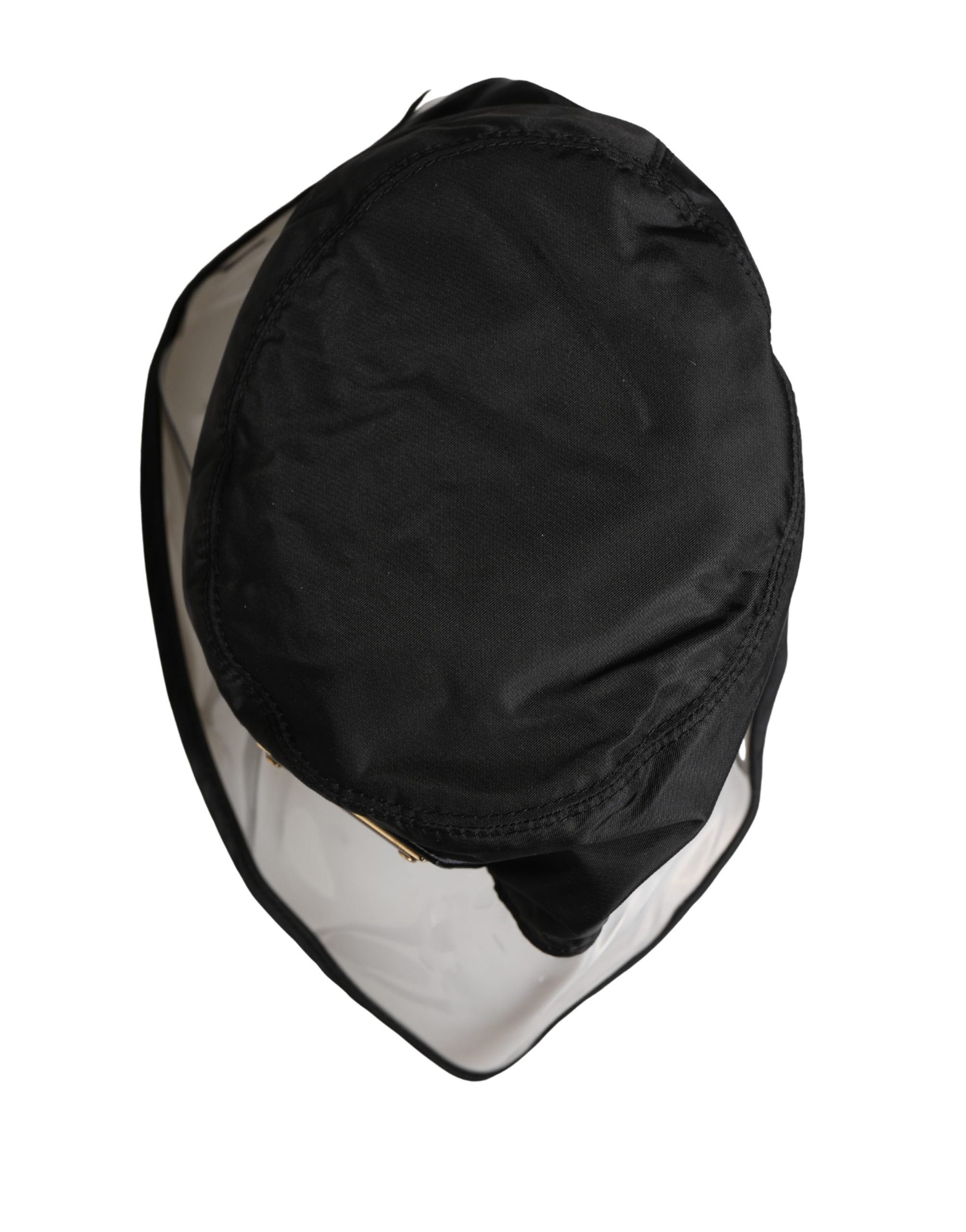 Dolce & Gabbana Herren Schwarzer Fischer-Bucket-Hut aus Kunststoff
