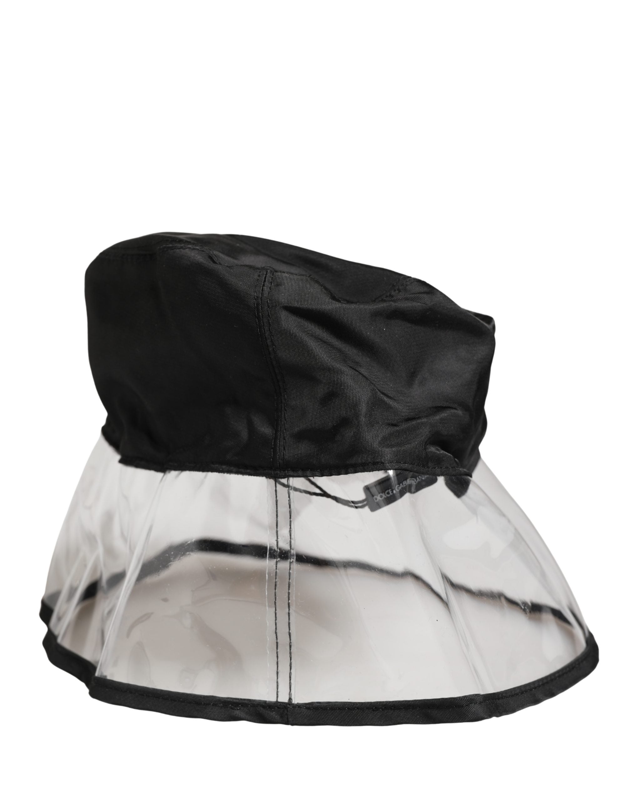 Dolce & Gabbana Herren Schwarzer Fischer-Bucket-Hut aus Kunststoff