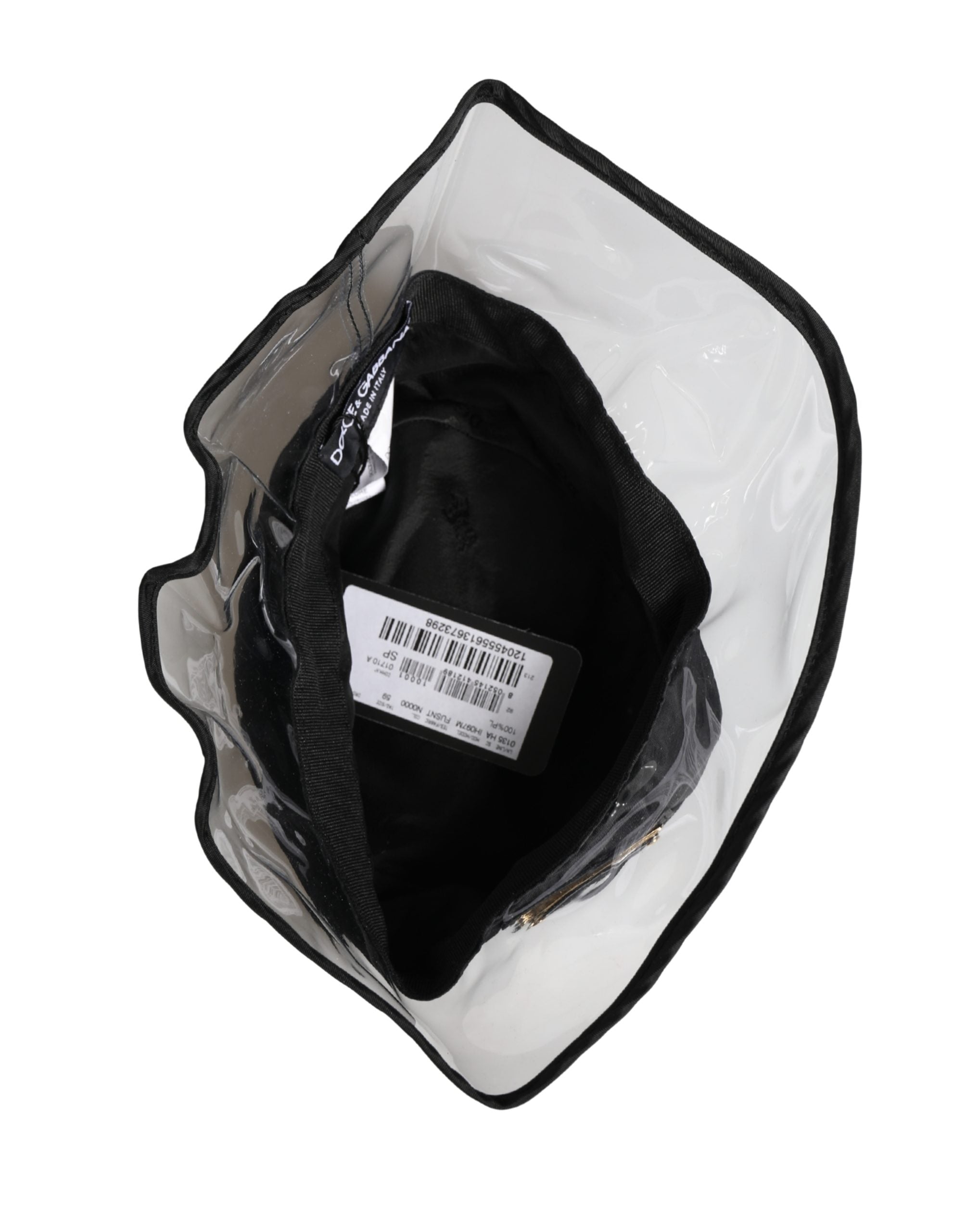 Dolce & Gabbana Herren Schwarzer Fischer-Bucket-Hut aus Kunststoff