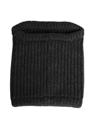 Dolce & Gabbana Schwarze Kaschmir Strick Herren Winter Halswärmer Mütze