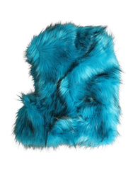 Dolce & Gabbana Blauer Modacryl Pelz Damen Fischerhut