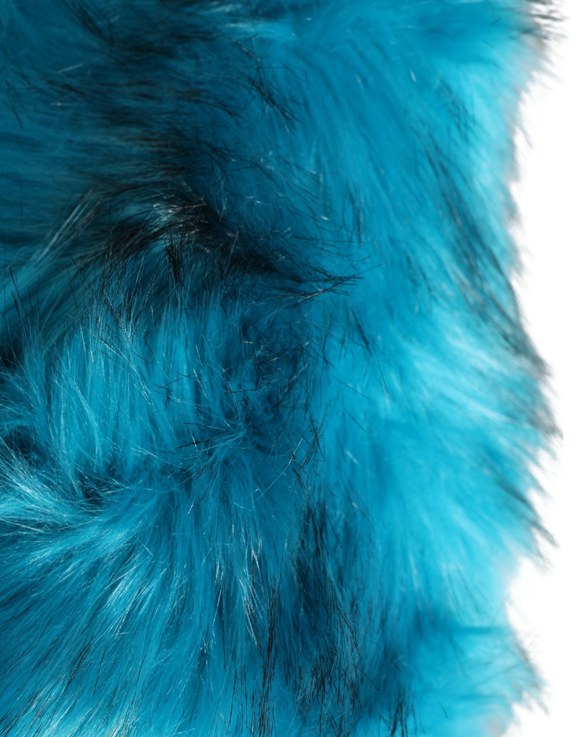 Dolce & Gabbana Blauer Modacryl Pelz Damen Fischerhut
