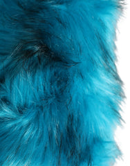 Dolce & Gabbana Blauer Modacryl Pelz Damen Fischerhut