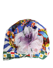 Dolce & Gabbana Multikleurige Carretto Motief Turban Hoofdband Hoed