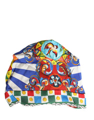 Dolce & Gabbana Multikleurige Carretto Motief Turban Hoofdband Hoed