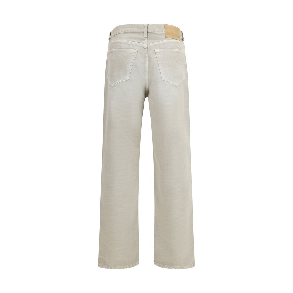 Haikure Graue Straight-Leg Jeans aus Baumwolle