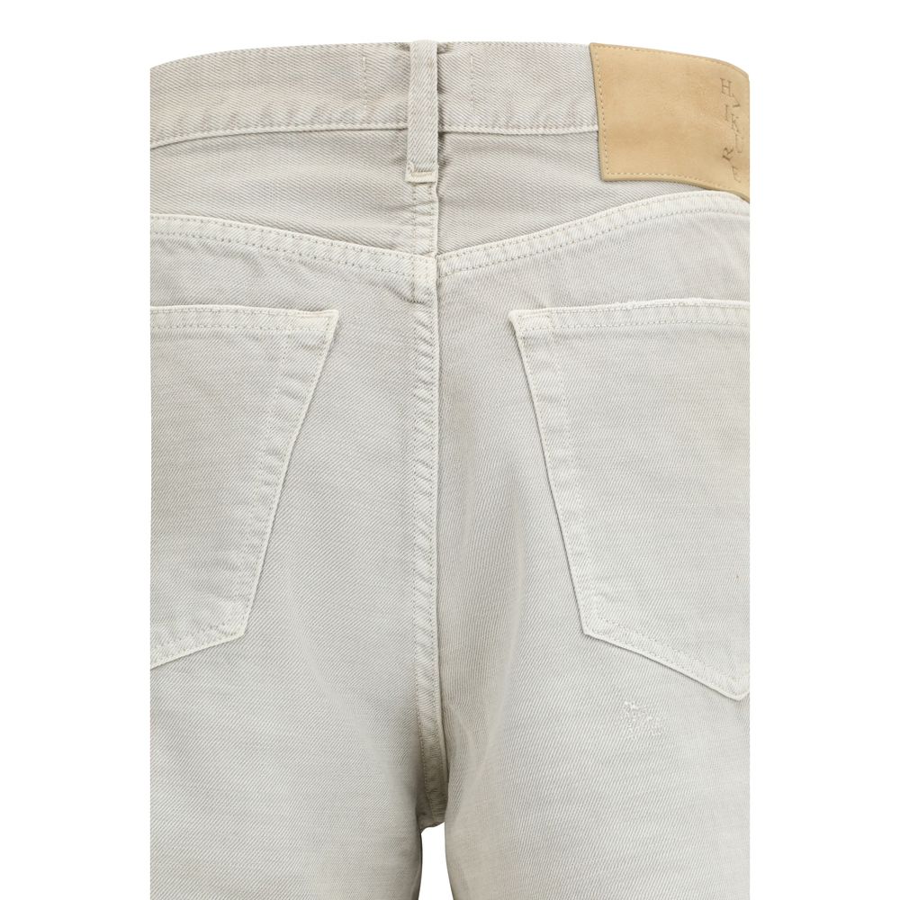 Haikure Graue Straight-Leg Jeans aus Baumwolle