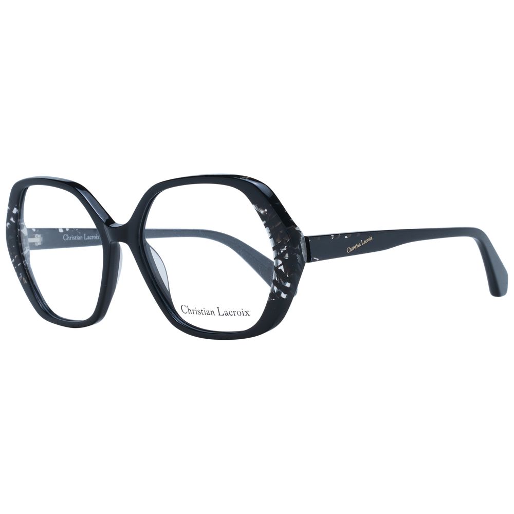 Christian Lacroix Brille aus schwarzem Acetat (Fassungen)