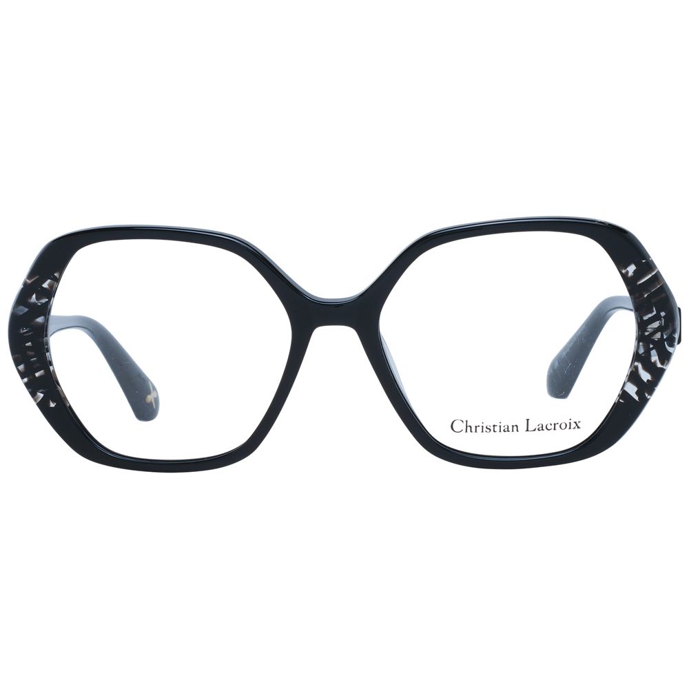 Christian Lacroix Brille aus schwarzem Acetat (Fassungen)