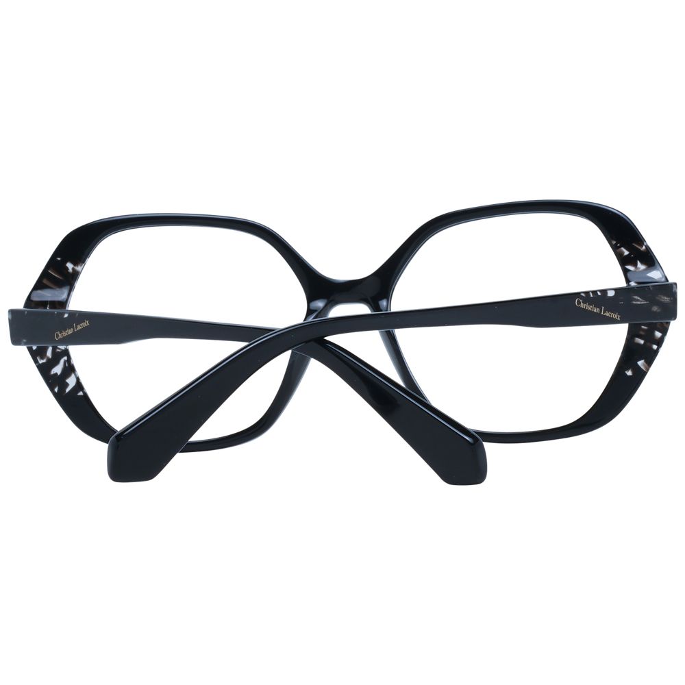 Christian Lacroix Brille aus schwarzem Acetat (Fassungen)