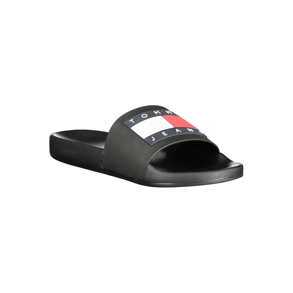 Tommy Hilfiger Schwarze Polyurethan Herren Hausschuhe