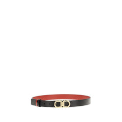 Ferragamo Zwarte Kalfsleren Bos Taurus Normale Riem