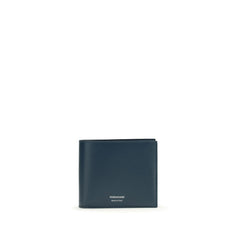 Ferragamo Blauw Kalfsleer Bos Taurus Portemonnee