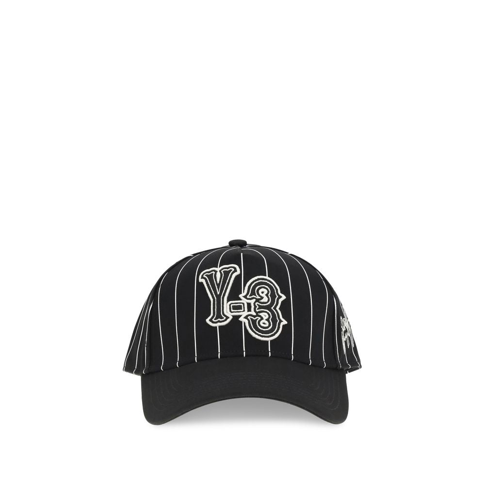 Y-3 Schwarze Polyesterkappe (Baseballmütze)