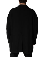 Dolce & Gabbana Zwart Double Breasted Pakjas met 2 Knopen
