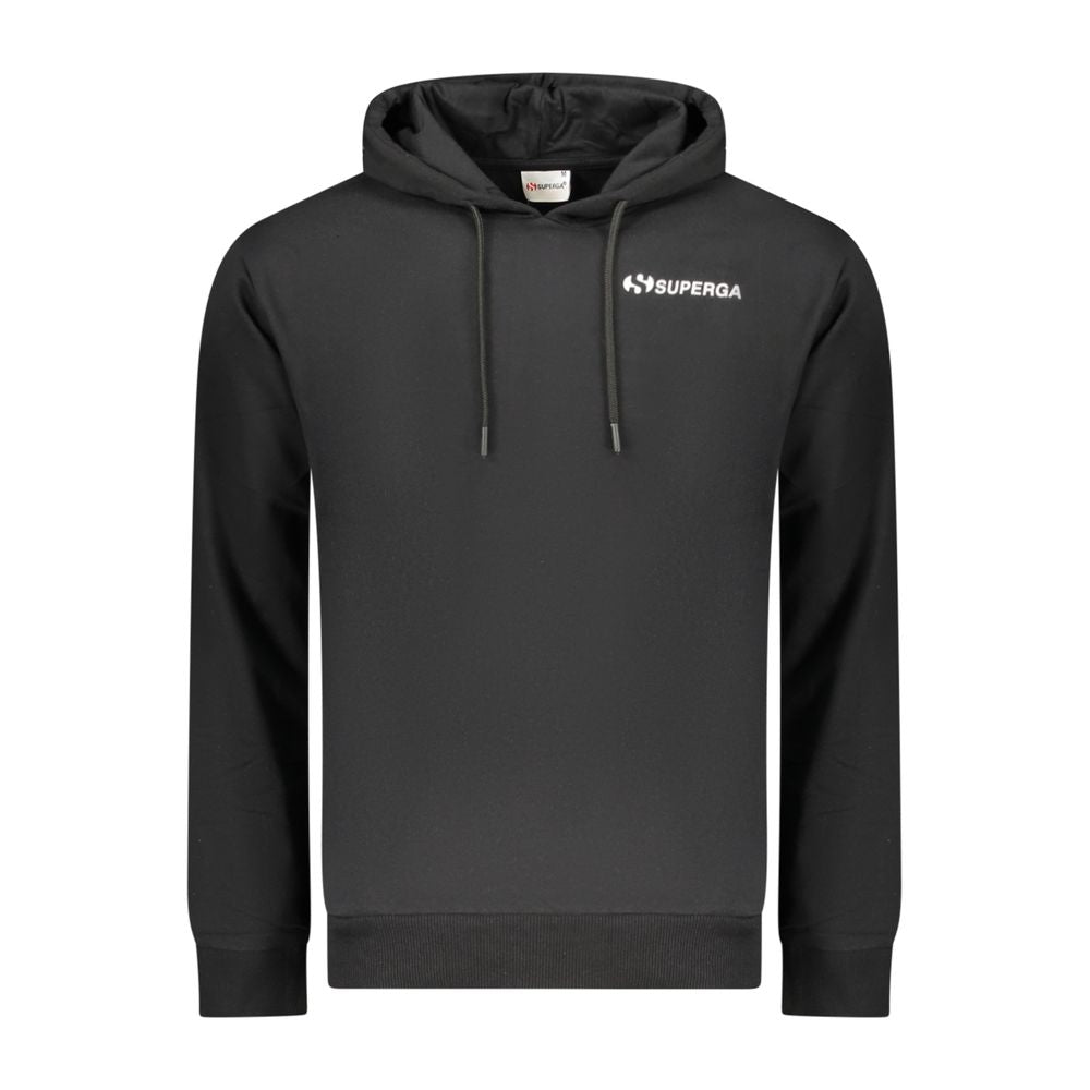 Superga Hoodie für Herren aus schwarzer Baumwolle