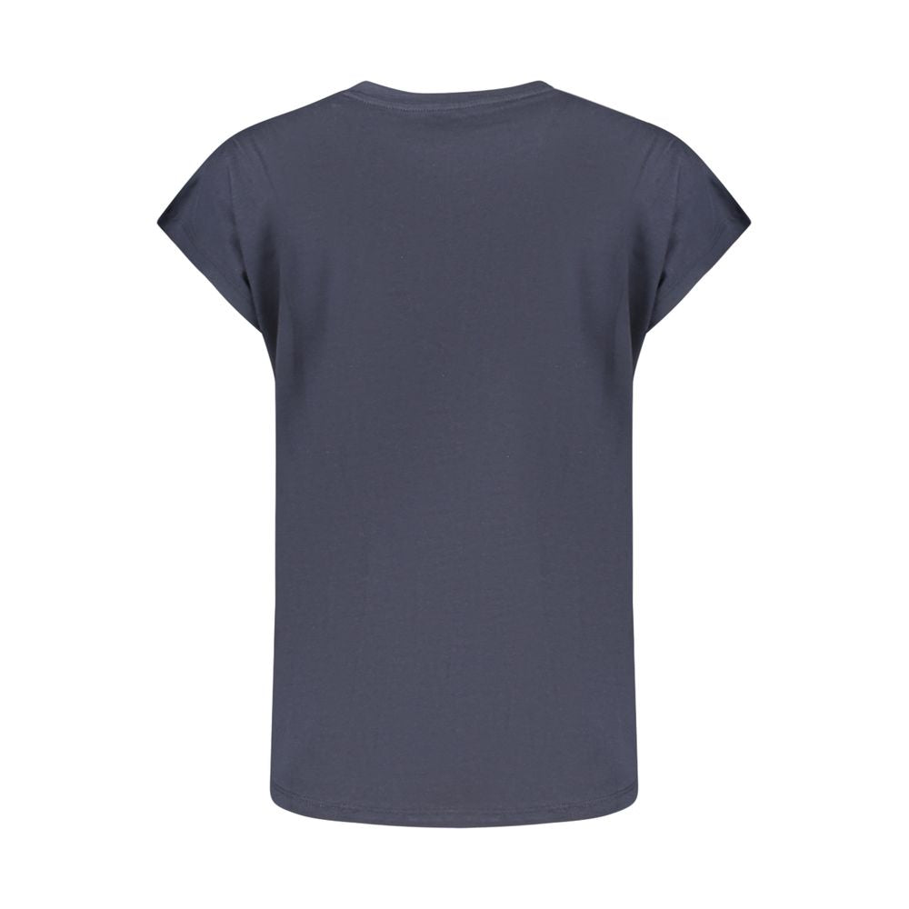 Pepe Jeans Damen T-Shirt aus Bio-Baumwolle, blau