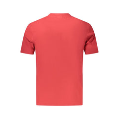 Napapijri Rotes Baumwoll-Herren-T-Shirt