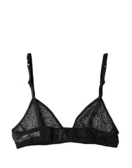 Dolce & Gabbana Logo Mania Transparenter Soft-Cup-BH Schwarz Unterwäsche