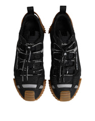 Dolce & Gabbana Schwarze Logo Schnür-Low-Top NS1 Sneaker Schuhe