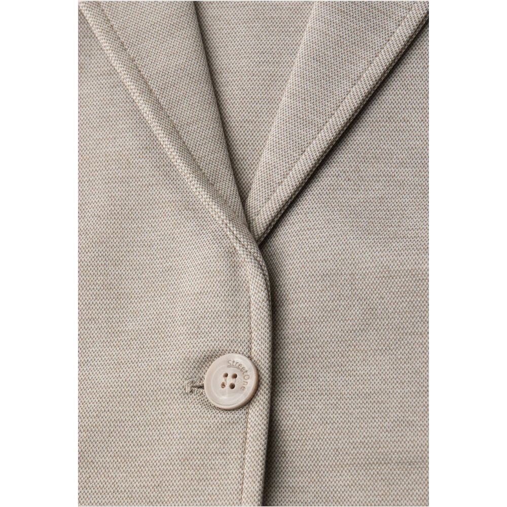 Street One Beiger Blazer aus Polyacryl