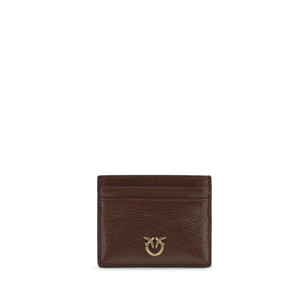 PINKO Bordeaux Kalbsleder Bos Taurus Portemonnaie