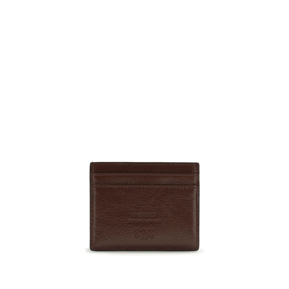 PINKO Bordeaux Kalbsleder Bos Taurus Portemonnaie