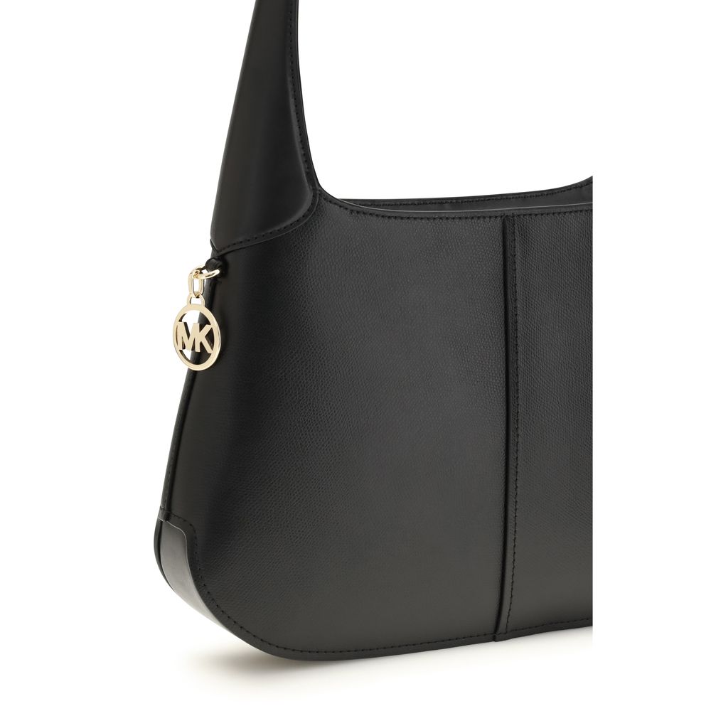 Michael Kors Schultertasche aus schwarzem Kalbsleder Bos Taurus