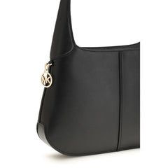 Michael Kors Schultertasche aus schwarzem Kalbsleder Bos Taurus