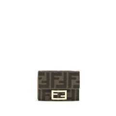 Fendi Bruin Stoffen Portemonnee