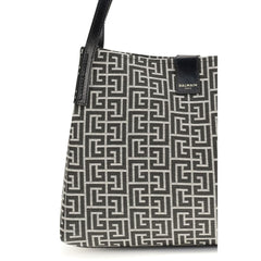 Balmain Black Cotton Shoulder Bag
